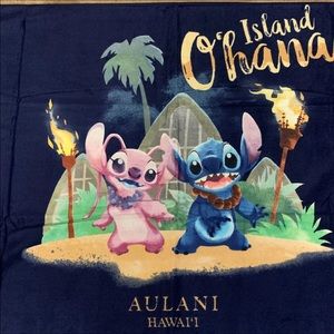 Disney Aulani resort Stitch and Angel beach towel